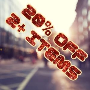 ❣️TODAY❣️ SAVE 💲 20% OFF 2+